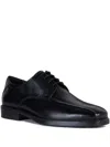 Geox Leather Lace-up Shoes In Black