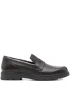 Geox Leather Loafers In Brown