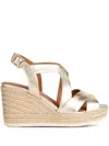 Geox Leather Wedge Espadrilles