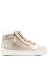 Geox Leelu Leather Ankle Boots In Neutrals
