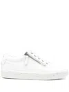 Geox Leelu Zip Embellished Sneakers In White
