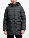 Geox Leitan Hooded Padded Jacket In Gray