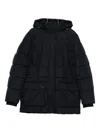 Geox Leitan Quilted Hooded Jacket In Black
