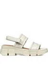 Geox Lisbona Double-strap Sandals In White