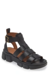 Geox Lisbona Gladiator Sandals In Black