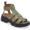 Geox Lisbona Fisherman Sandal In Sage