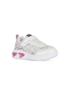 Geox Little Girl's & Girl's Assister Sneakers In White Multi