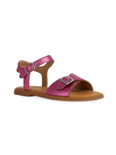 Geox Little Girl's & Girl's Karly Sandals In Fuchsia