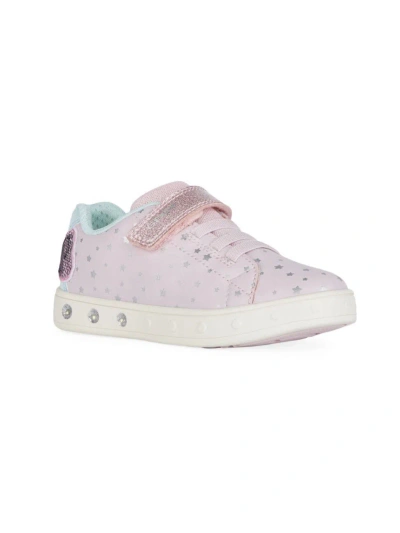 Geox Little Girl's & Girl's Skylin Sneakers In Pink Aqua