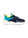 Geox Loftus Boy Navy/turquoise In Blue
