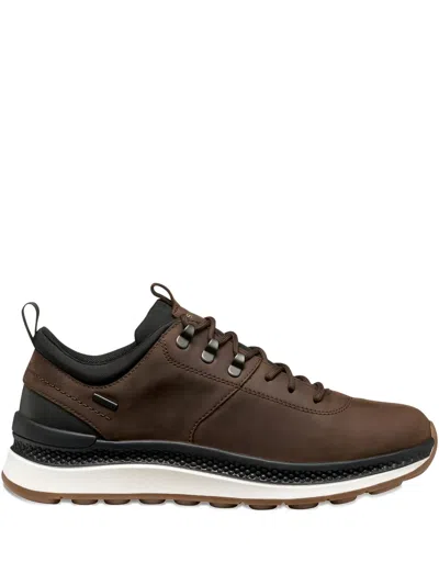 Geox Logo-detail Sneakers In Brown