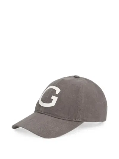 Geox Logo-patch Baseball Cap In Gray