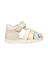 Geox Sandal Macchia Baby Girl Light Ivory/light Yellow In Multi