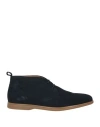 Geox Man Ankle Boots Midnight Blue Size 9 Leather