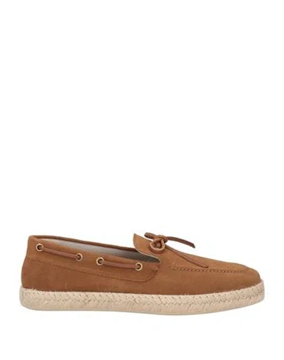 Geox Man Espadrilles Brown Size 9 Leather