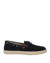 Geox Man Espadrilles Midnight Blue Size 9 Leather
