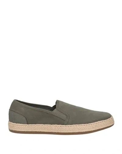 Geox Man Espadrilles Military Green Size 9 Textile Fibers