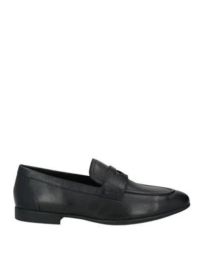 Geox Man Loafers Black Size 8.5 Leather