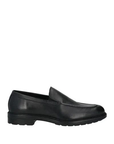 Geox Man Loafers Black Size 9 Leather