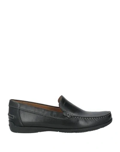 Geox Man Loafers Black Size 9 Leather