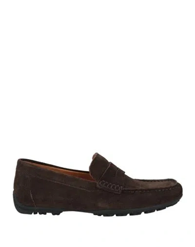 Geox Man Loafers Dark Brown Size 8 Soft Leather