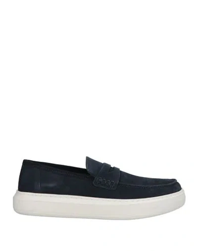 Geox Man Loafers Midnight Blue Size 7 Leather