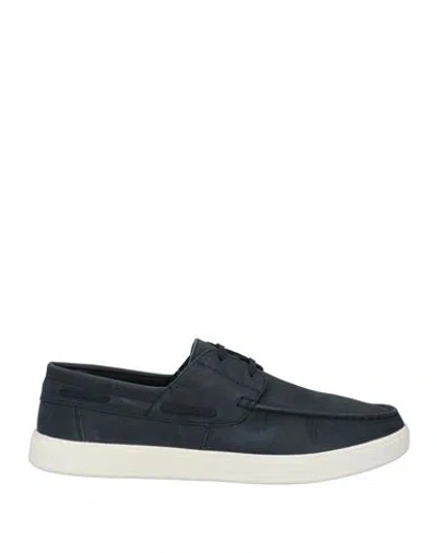 Geox Man Loafers Navy Size 8 Leather