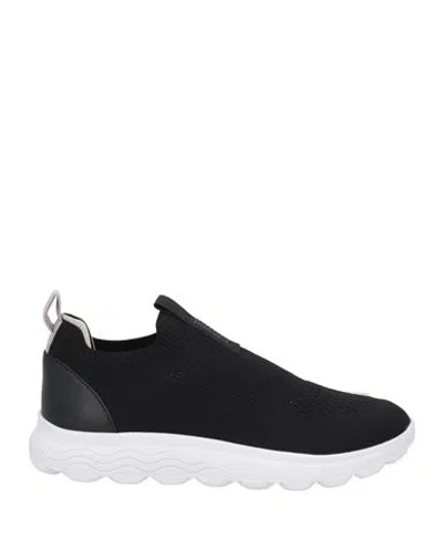 Geox Man Sneakers Black Size 12 Textile Fibers, Synthetic Fibers