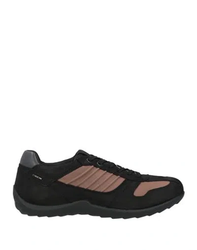 Geox Man Sneakers Black Size 12.5 Goat Skin