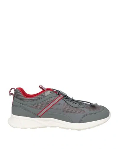 Geox Man Sneakers Grey Size 9 Textile Fibers