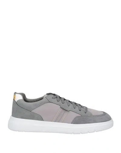 Geox Man Sneakers Grey Size 9 Textile Fibers