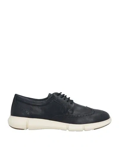 Geox Man Sneakers Midnight Blue Size 7 Leather