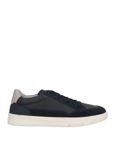 Geox Man Sneakers Midnight Blue Size 8 Leather
