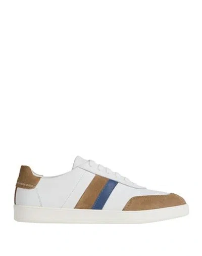 Geox Man Sneakers White Size 7 Leather
