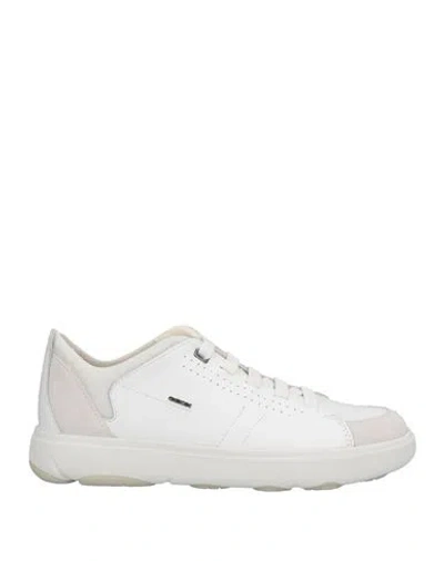 Geox Man Sneakers White Size 7 Soft Leather