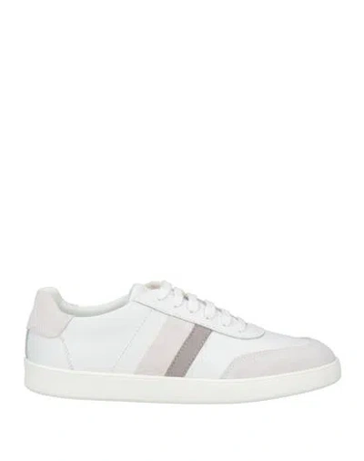 Geox Man Sneakers White Size 9 Leather