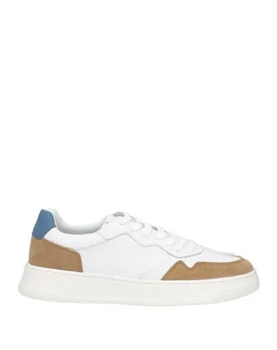 Geox Man Sneakers White Size 7 Leather