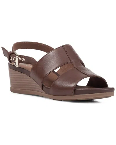 Geox Mary Karmen A Leather Sandal In Nocolor