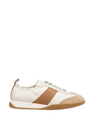 Geox Marymy Stripe-detail Sneakers In Neutral