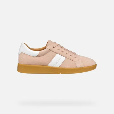 Geox Meleda Woman Beige/white In Beige,white