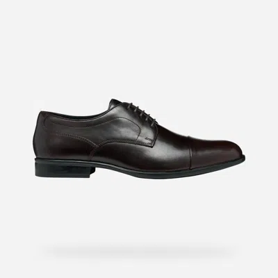 Geox Men's Iacopo Shoe In Coffee In Black