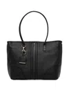 Geox Miereille Leather Tote Bag In Black