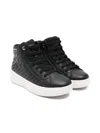 Geox Mikirosh Zip Sneakers In Black