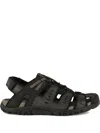 Geox Mo Panelled Sandals In Black