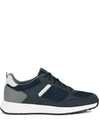 Geox Molveno Mesh-panel Sneakers In Blue