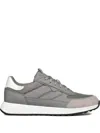 Geox Molveno Panelled Sneakers In Gray