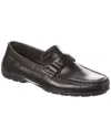 GEOX GEOX MONER 2 FIT LEATHER LOAFER