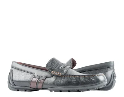 Geox Moner Mocassin Loafer Black/brown Leather Men's Shoes U0444b-04643-c9999