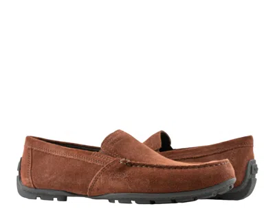 Geox Moner Suede Mocassin Loafer Rust Men's Casual Shoes U1144v-00022-c6037