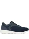 Geox Monreale Mesh-panel Sneakers In Blue